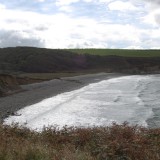 Abermawr in stormy weather