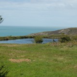 View of the pond from the cottage