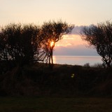 Seaview from the cottage at sunset